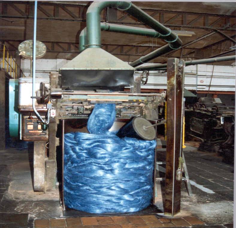 17 efter farvning kæmmes fibren